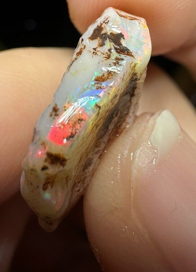 12.3 Carats Solid Rough Coober Pedy Opal Piece with Beautiful Colour B1
