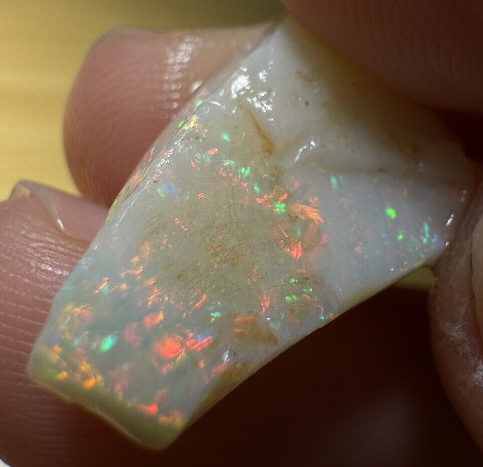 6.3 Carats Solid Rough Coober Pedy Opal Piece with Beautiful Colour C1