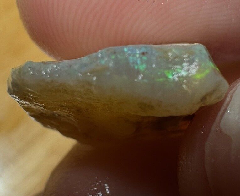 10.5 Carats Solid Rough Coober Pedy Opal Piece with Beautiful Colour B1 shell