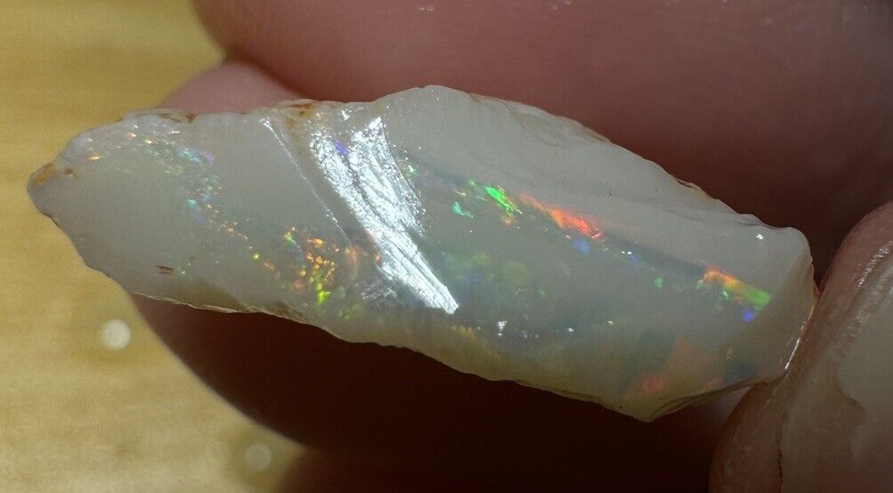 8.1 Carats Solid Rough Coober Pedy Opal Piece with Beautiful Colour C1