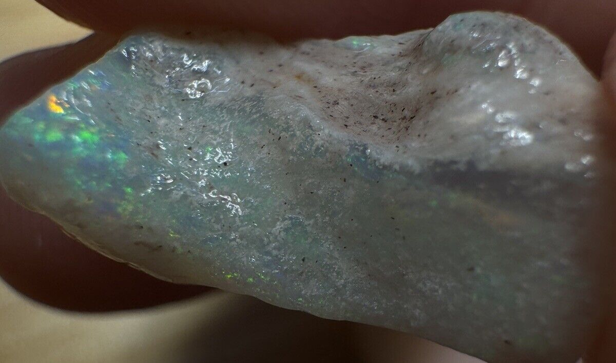 7.15Carats Solid Rough Coober Pedy Opal Piece with Beautiful Colour B1