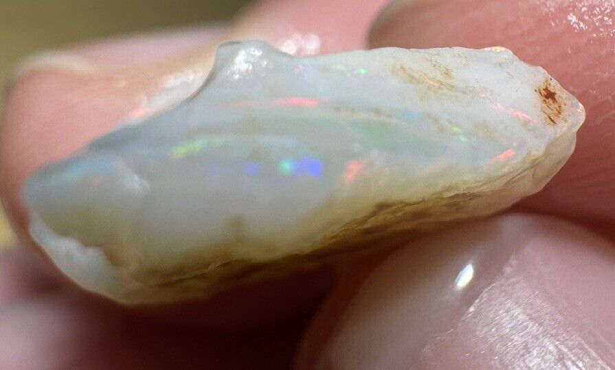 7.1Carats Solid Rough Coober Pedy Opal Piece with Beautiful Colour C1