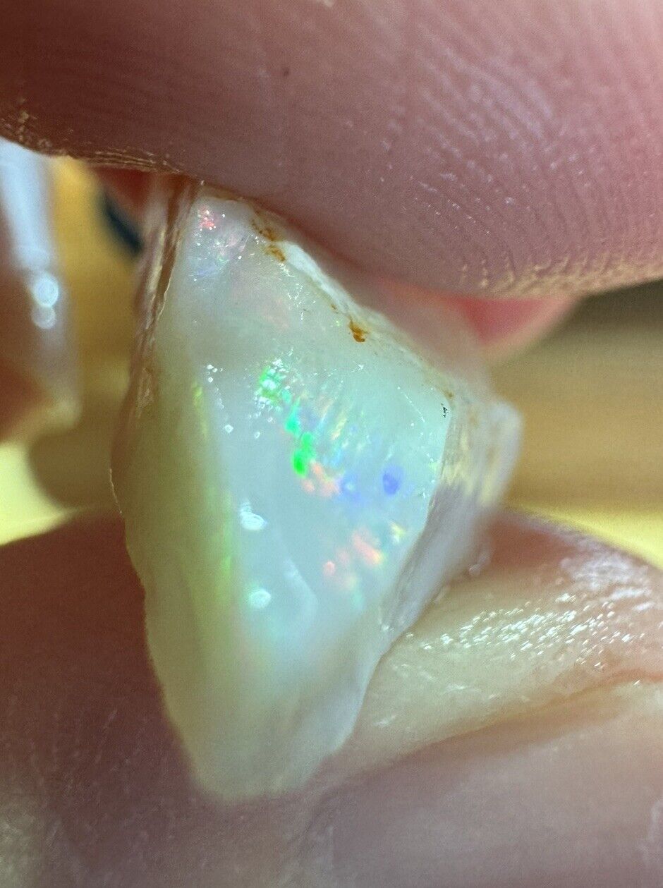 6.4 Carats Solid Rough Coober Pedy Opal Piece with Beautiful Colour