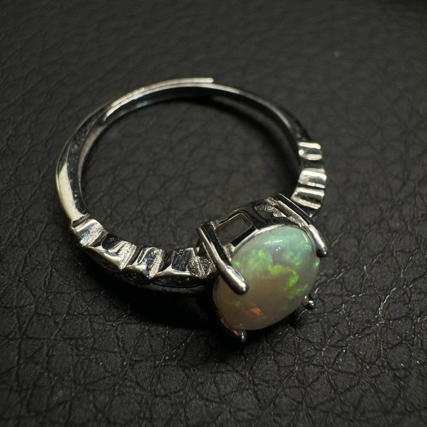 Ring $180 Opal Piece with Beautiful Colour C1-2214