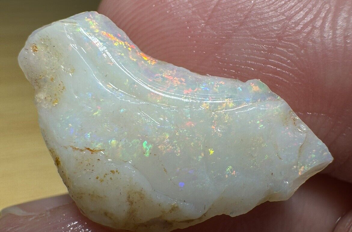 6.7 Carats Solid Rough Coober Pedy Opal Piece with Beautiful Colour C1