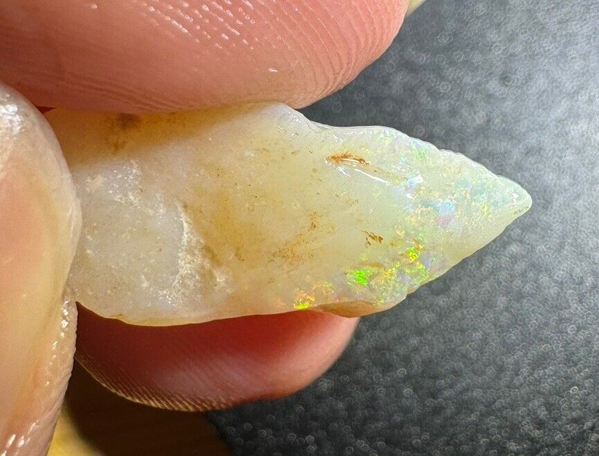 8.2 Carats Solid Rough Coober Pedy Opal Piece with Beautiful Colour