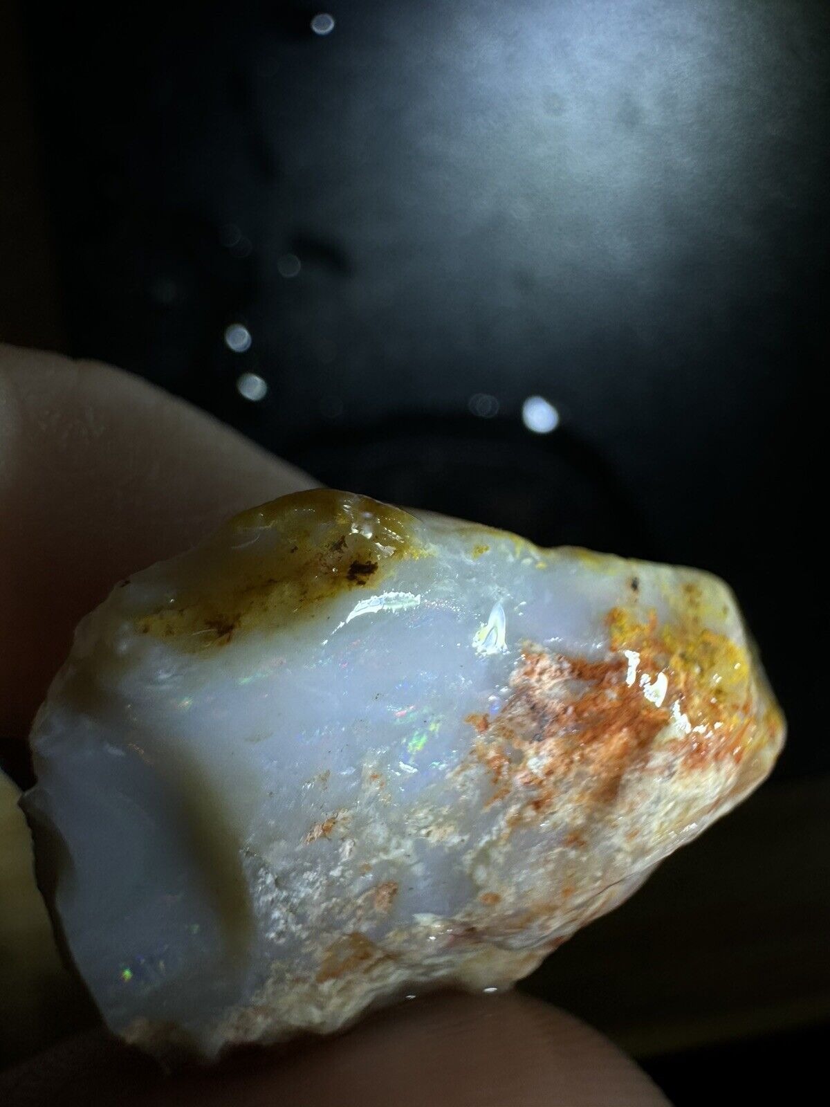 54.8 Carats Solid Rough Coober Pedy Opal Piece with Beautiful Colour B1
