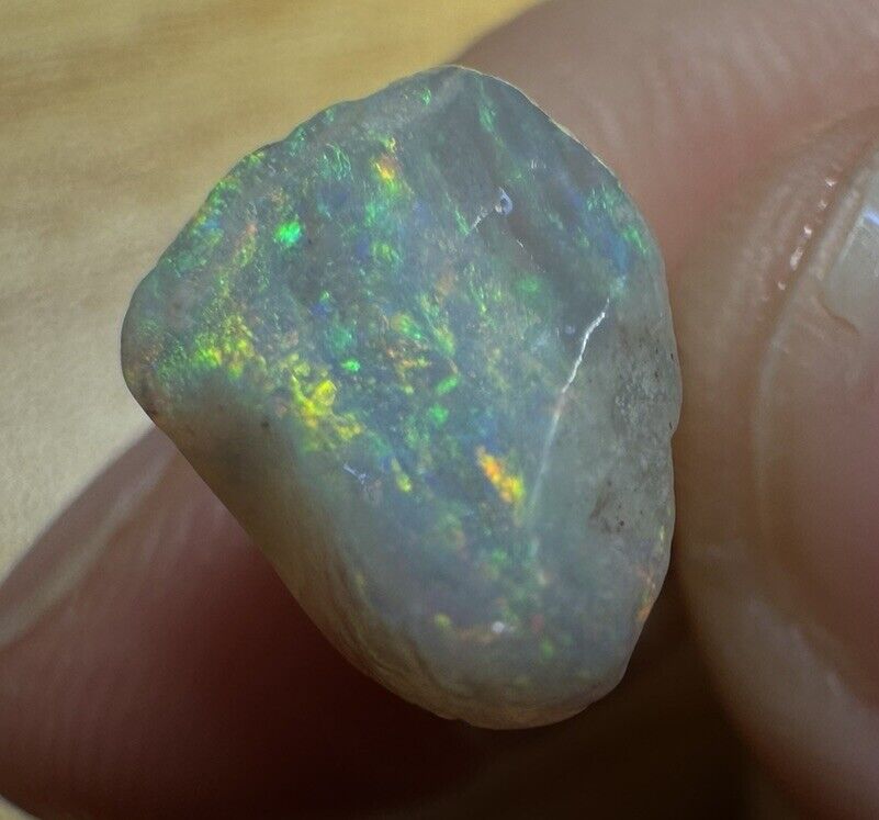 7.15Carats Solid Rough Coober Pedy Opal Piece with Beautiful Colour B1