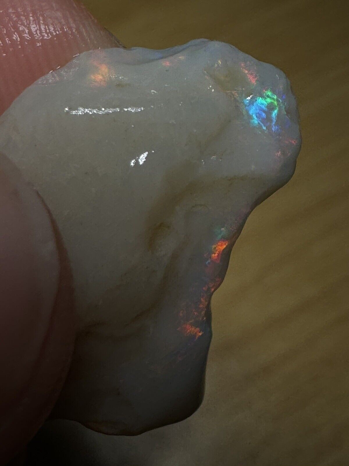 11.5 Carats Solid Rough Coober Pedy Opal Piece with Beautiful Colour B1