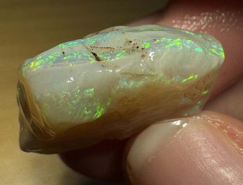 16.45 Carats Solid Rough Coober Pedy Opal Piece with Beautiful Colour C1