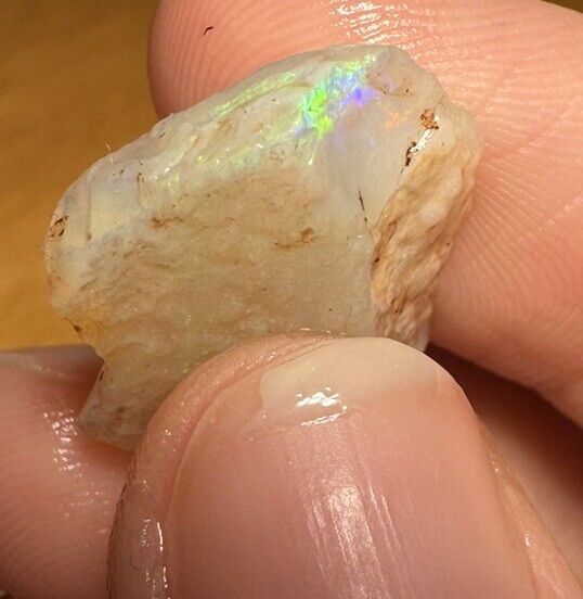 8.5 Carats Solid Rough Coober Pedy Opal Piece with Beautiful Colour B1