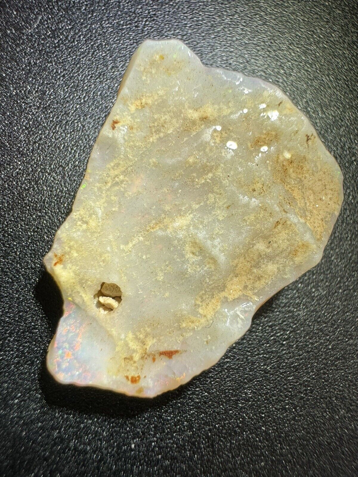 11.6 Carats Solid Rough Coober Pedy Opal Piece with Beautiful Colour