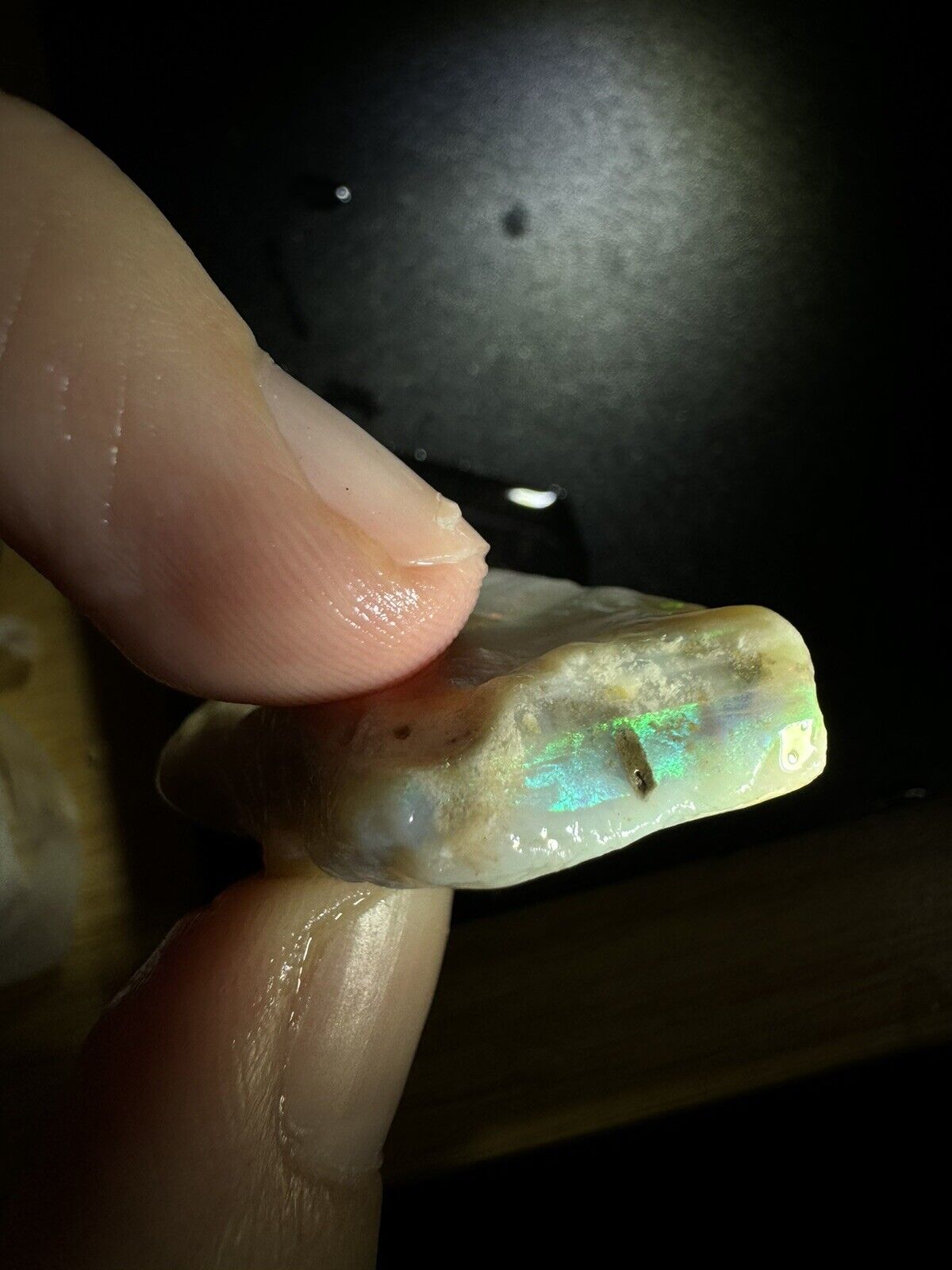 54.8 Carats Solid Rough Coober Pedy Opal Piece with Beautiful Colour B1