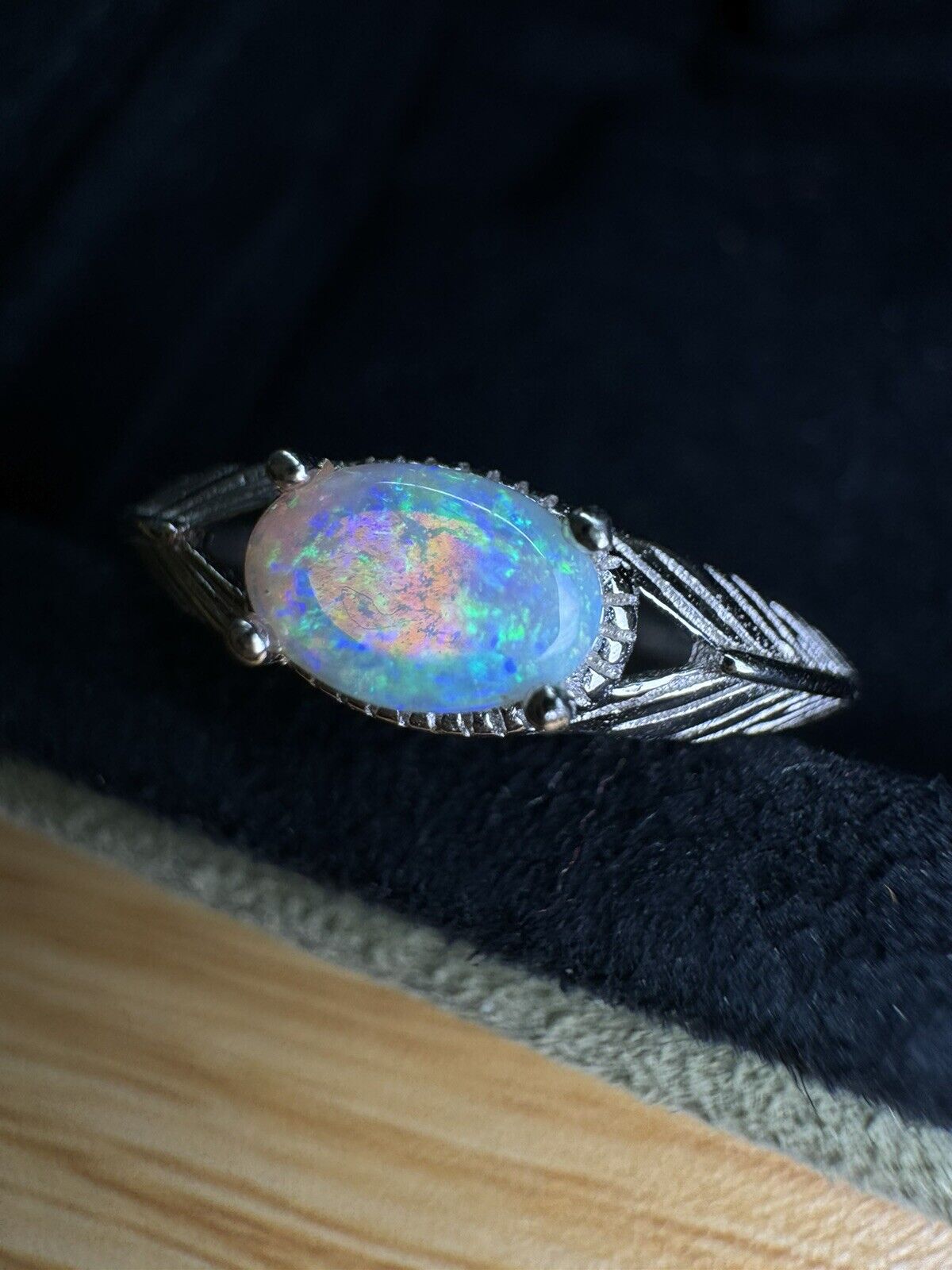 Opal Ring No.13 mysteries blue and green