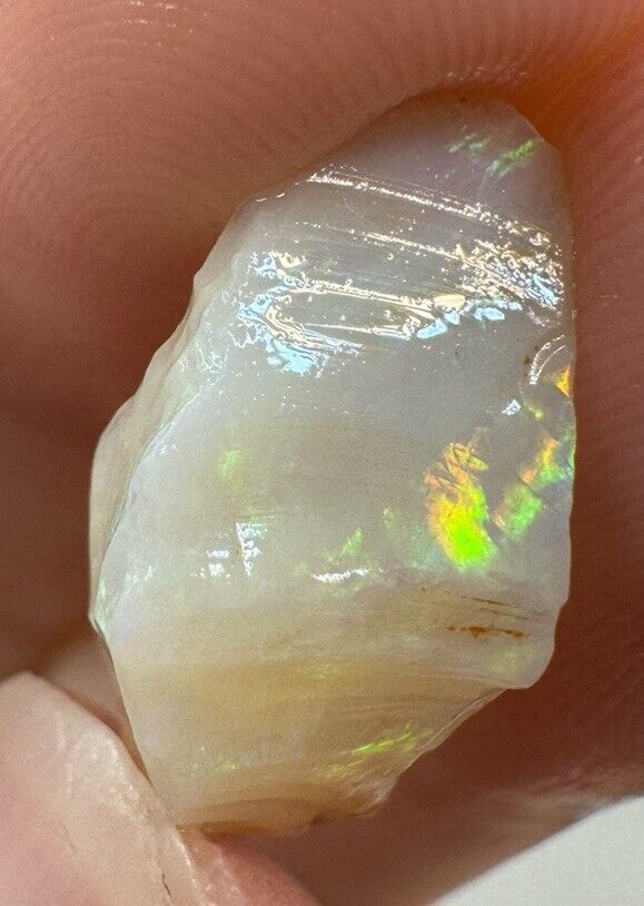 5.9 Carats Solid Rough Coober Pedy Opal Piece with Beautiful Colour