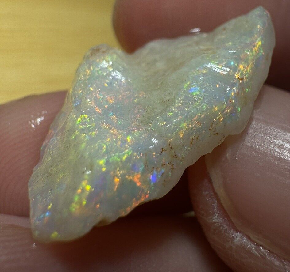 6 Carats Solid Rough Coober Pedy Opal Piece with Beautiful Colour C1