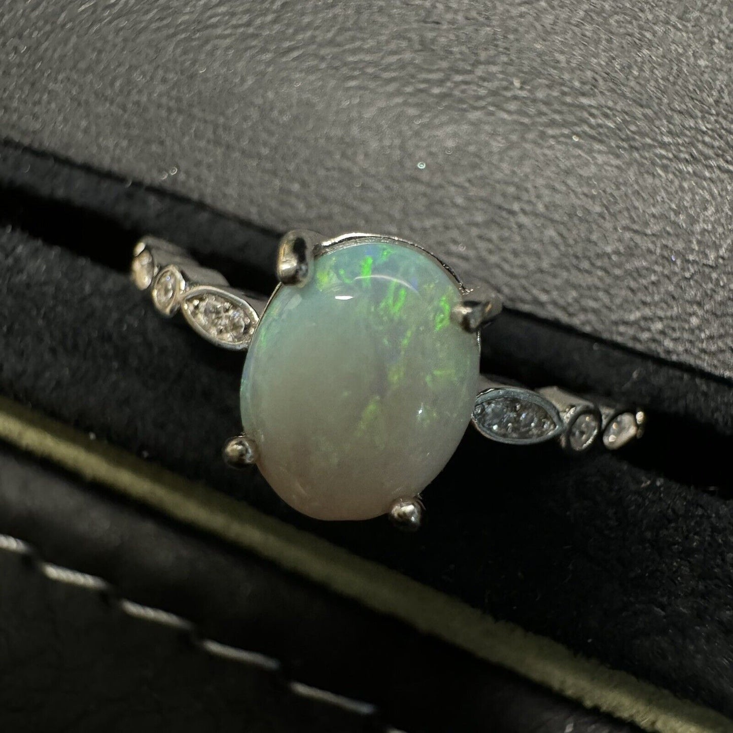 Ring $180 Opal Piece with Beautiful Colour C1-2211
