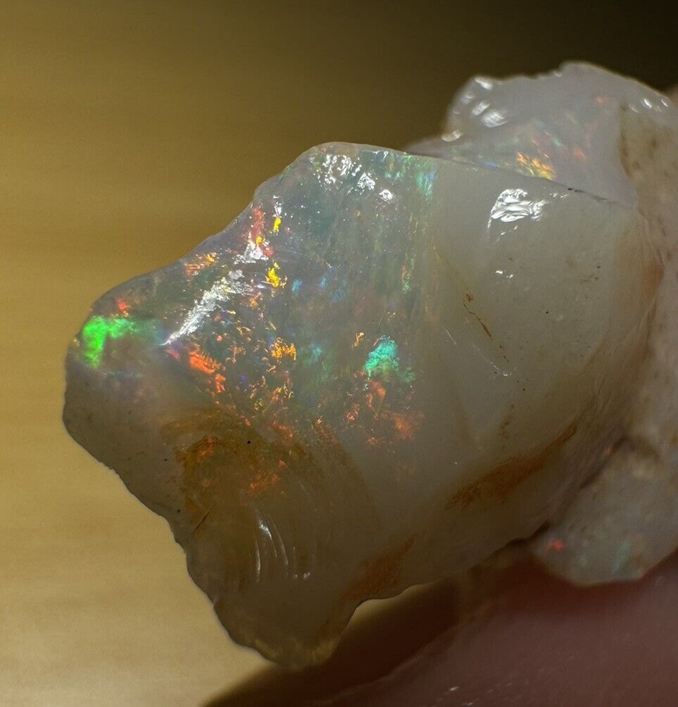 5.5 Carats Solid Rough Coober Pedy Opal Piece with Beautiful Colour C1