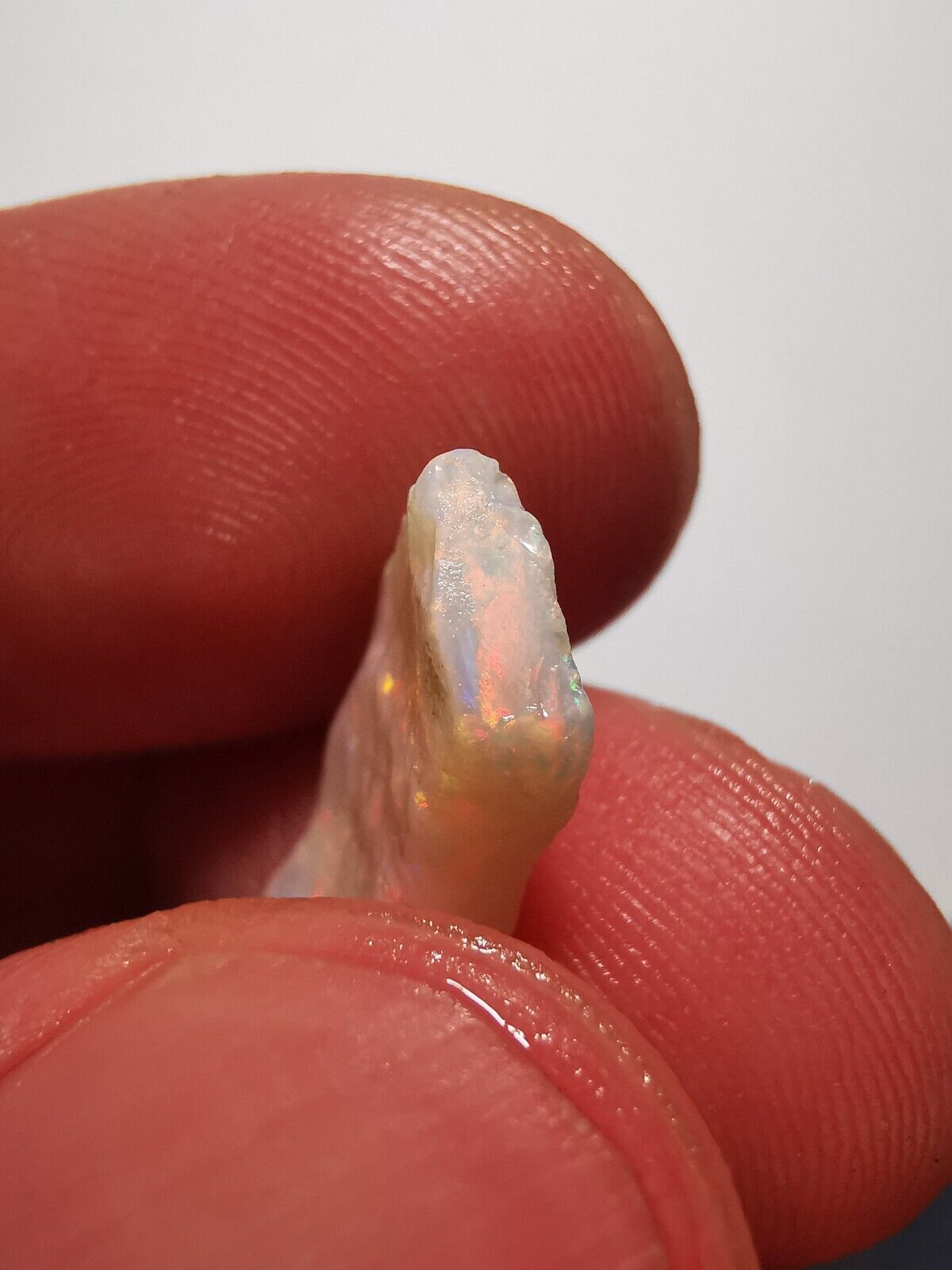 3.1 Carats Solid Rough Coober Pedy Opal Piece with Beautiful Colour B1