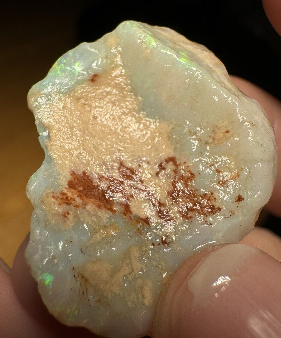 42.9 Carats Solid Rough Coober Pedy Opal Piece with Beautiful Colour B1