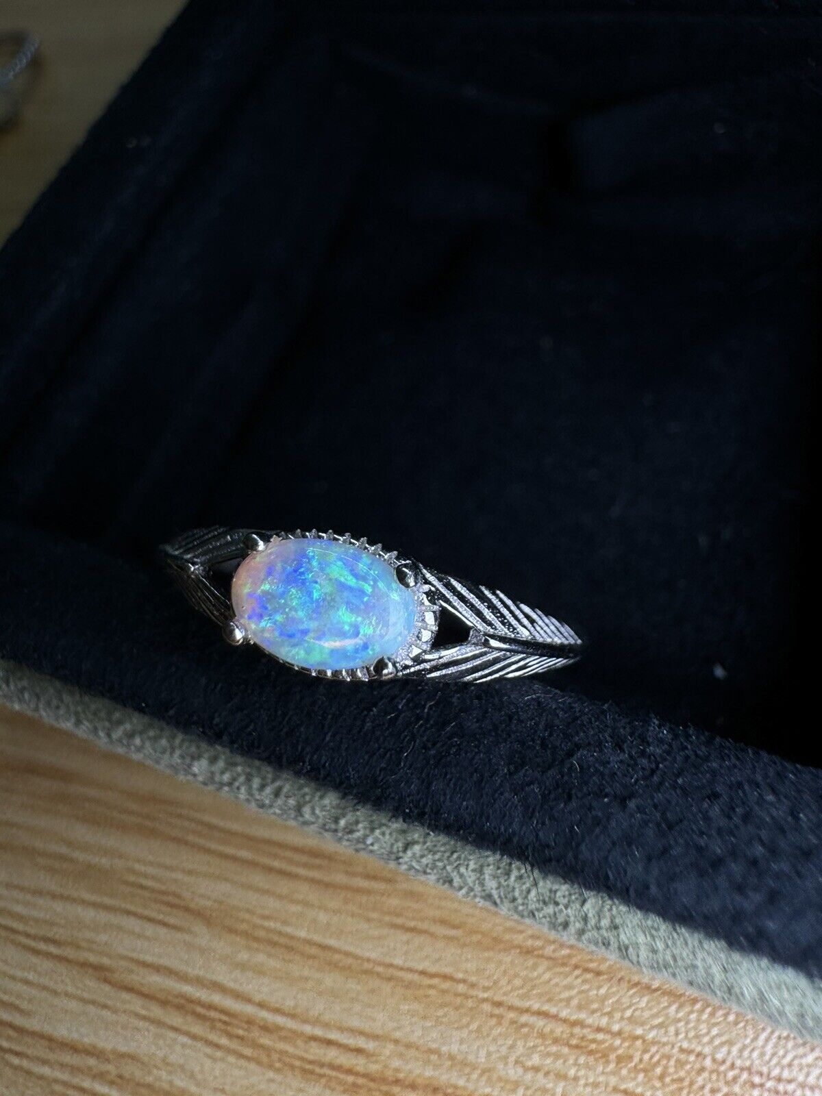 Opal Ring No.13 mysteries blue and green