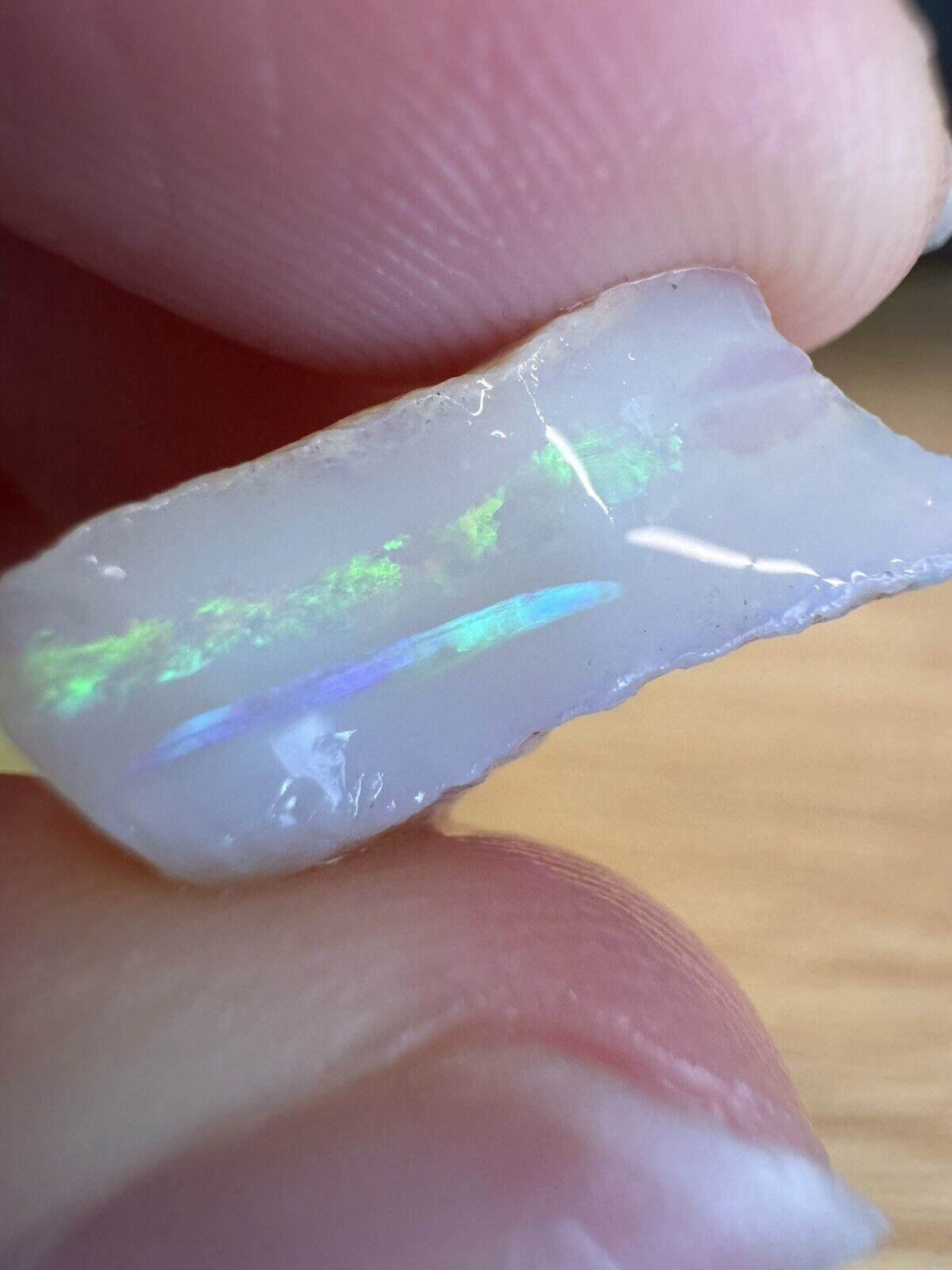 7 Carats Solid Rough Coober Pedy Opal Piece with Beautiful Colour