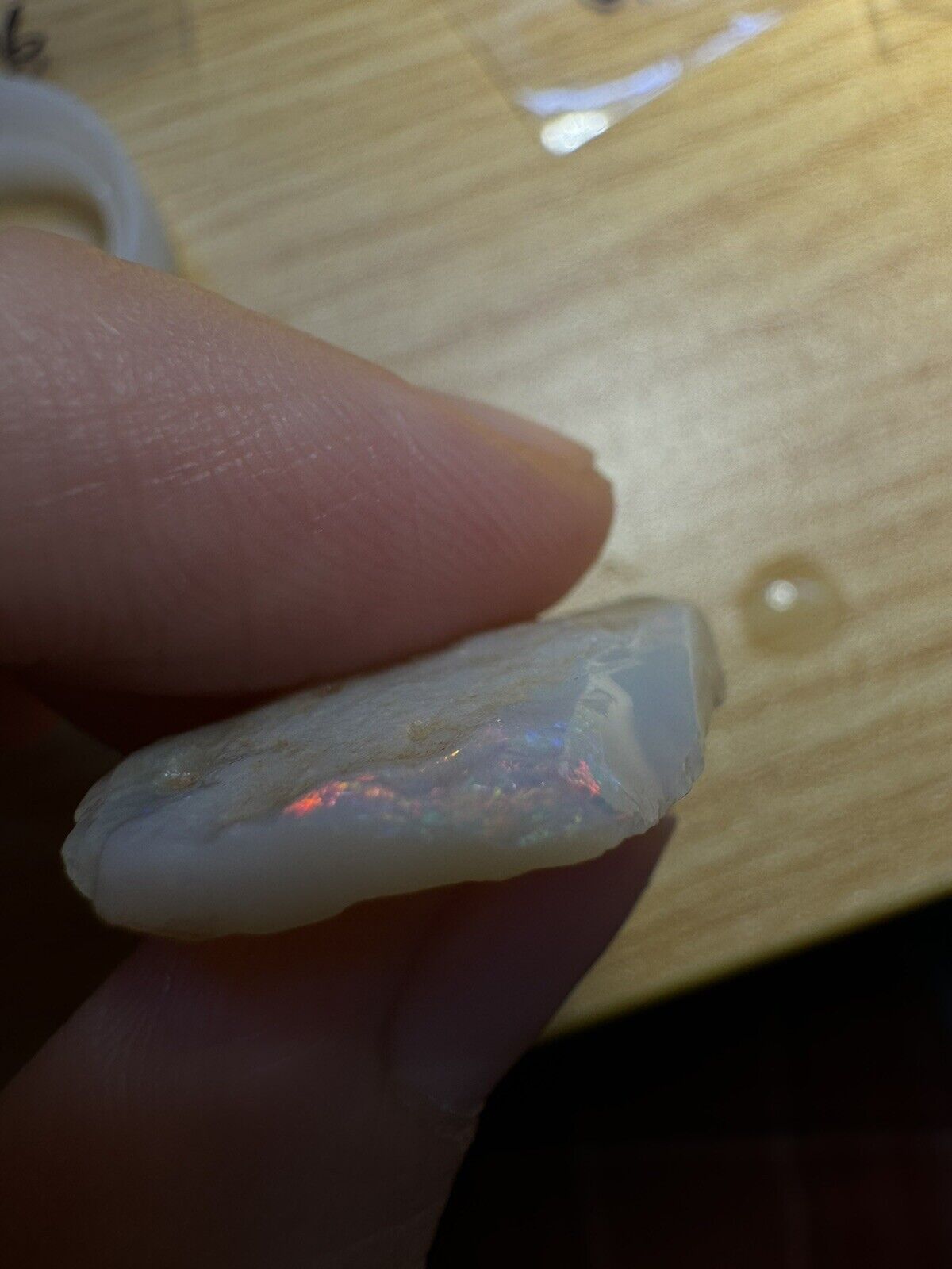 11.3 Carats Solid Rough Coober Pedy Opal Piece with Beautiful Colour B1