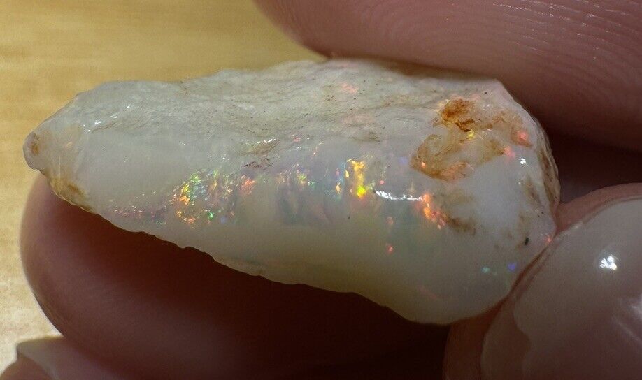 8.1 Carats Solid Rough Coober Pedy Opal Piece with Beautiful Colour C1