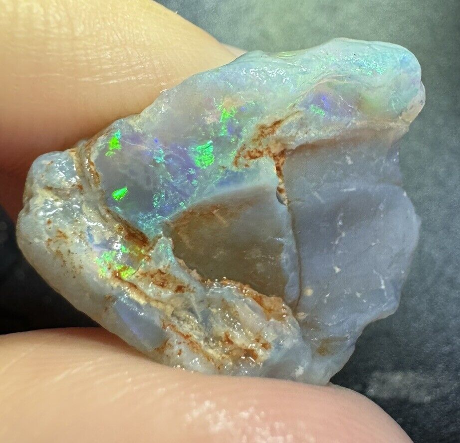 14.1 Carats Solid Rough Coober Pedy Opal Piece with Beautiful Colour