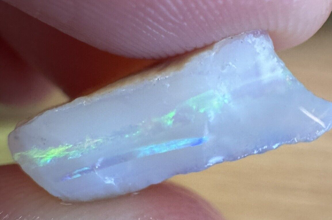 7 Carats Solid Rough Coober Pedy Opal Piece with Beautiful Colour