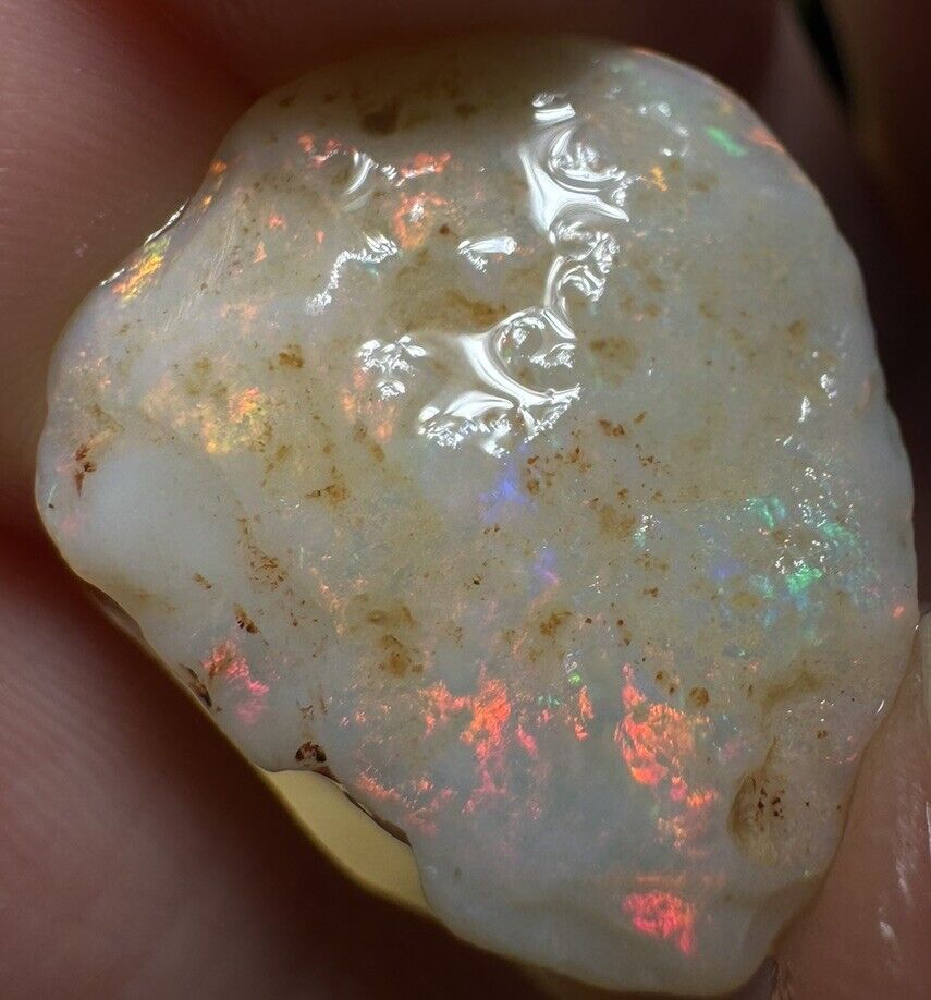10 Carats Solid Rough Coober Pedy Opal Piece with Beautiful Colour C1