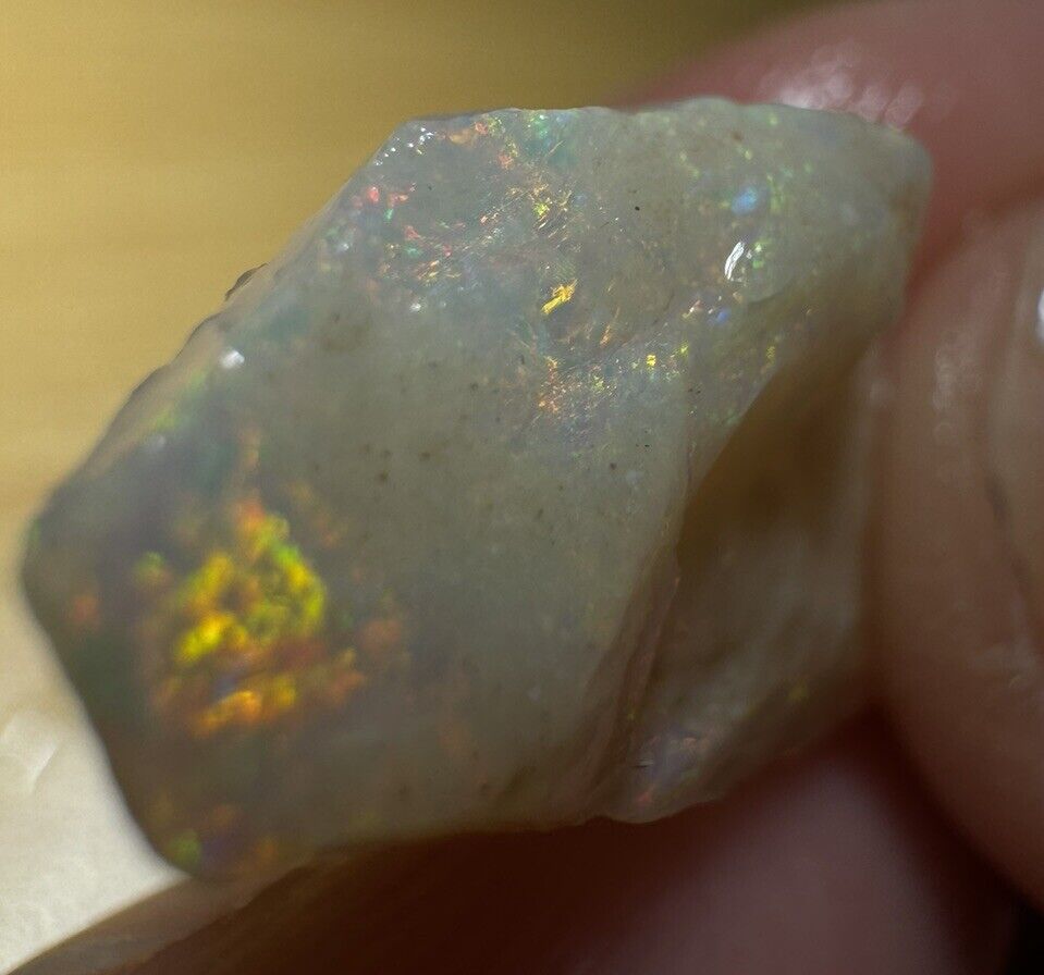 6 Carats Solid Rough Coober Pedy Opal Piece with Beautiful Colour C1