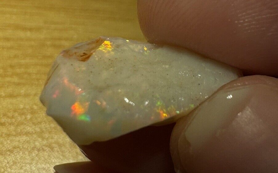 8.1 Carats Solid Rough Coober Pedy Opal Piece with Beautiful Colour C1