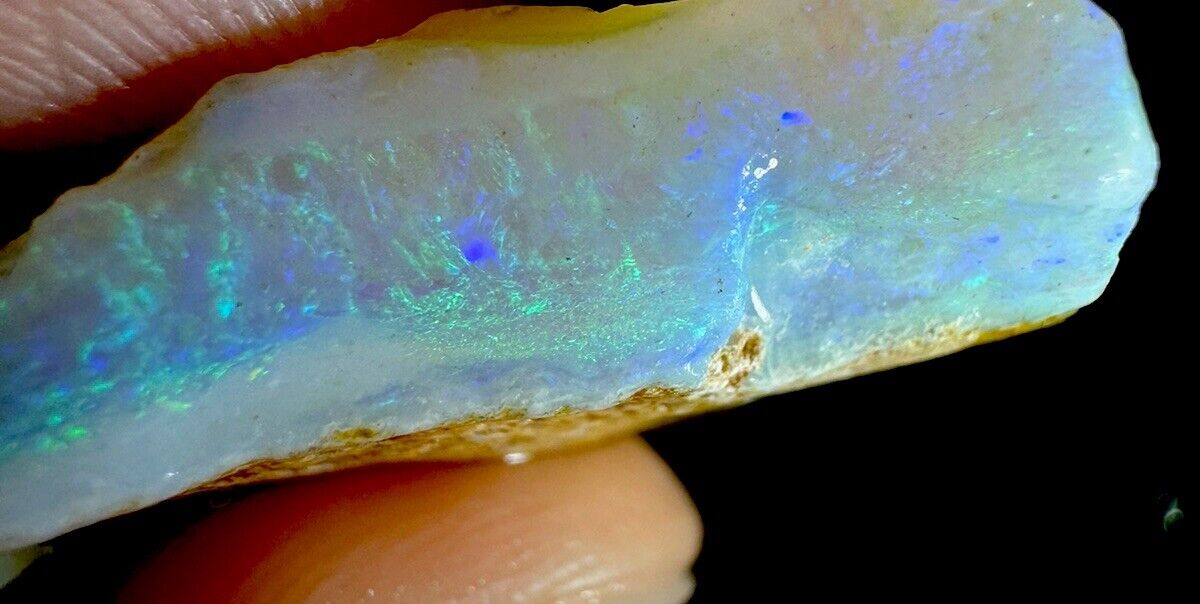 63.5 Carats Solid Rough Coober Pedy Opal Piece with Beautiful Colour B1
