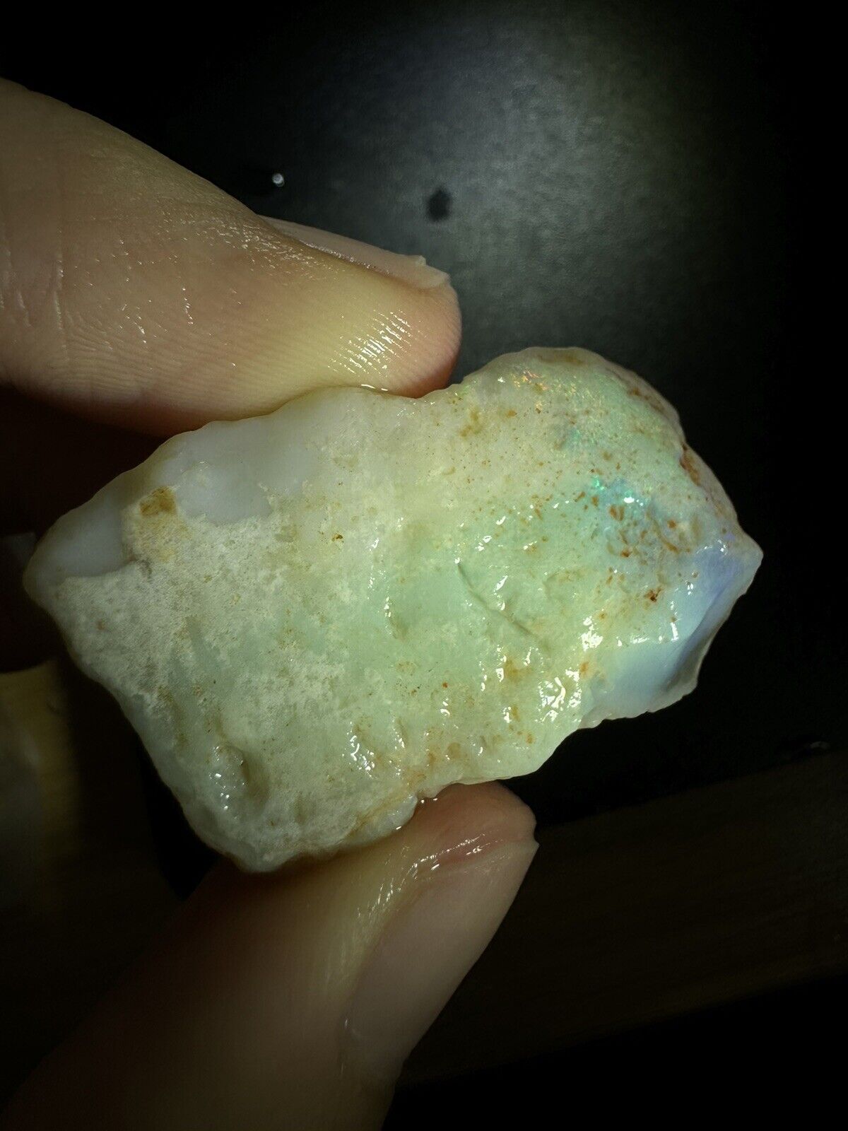 54.8 Carats Solid Rough Coober Pedy Opal Piece with Beautiful Colour B1