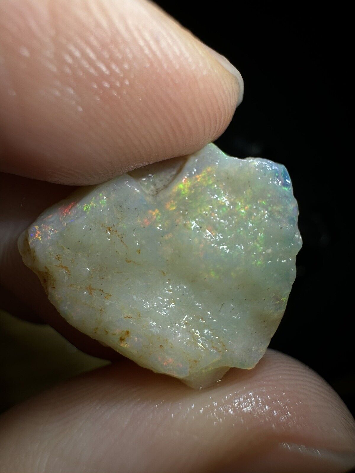 8.3 Carats Solid Rough Coober Pedy Opal Piece with Beautiful Colour MayT