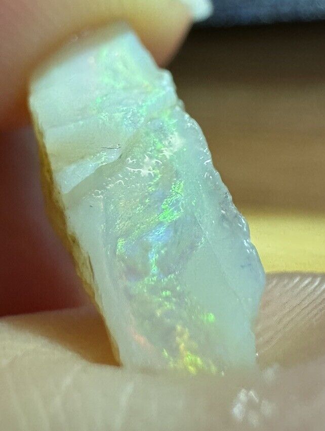5.2 Carats Solid Rough Coober Pedy Opal Piece with Beautiful Colour