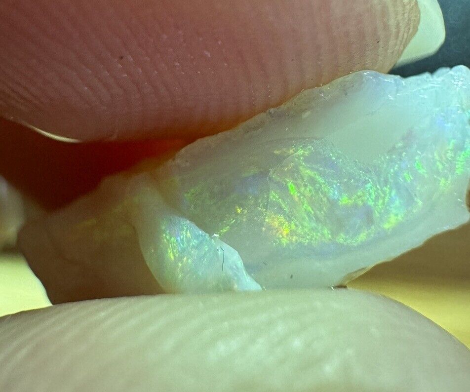 5.2 Carats Solid Rough Coober Pedy Opal Piece with Beautiful Colour