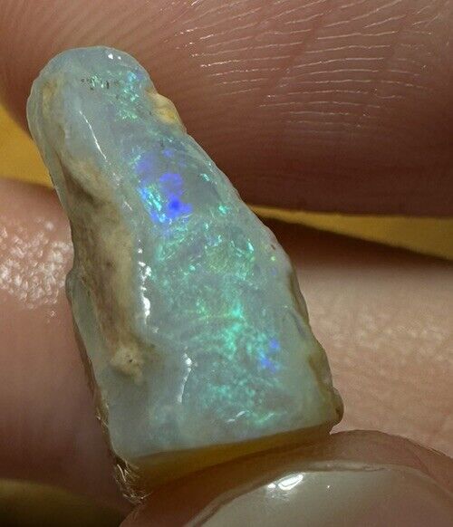 10.5 Carats Solid Rough Coober Pedy Opal Piece with Beautiful Colour B1 shell