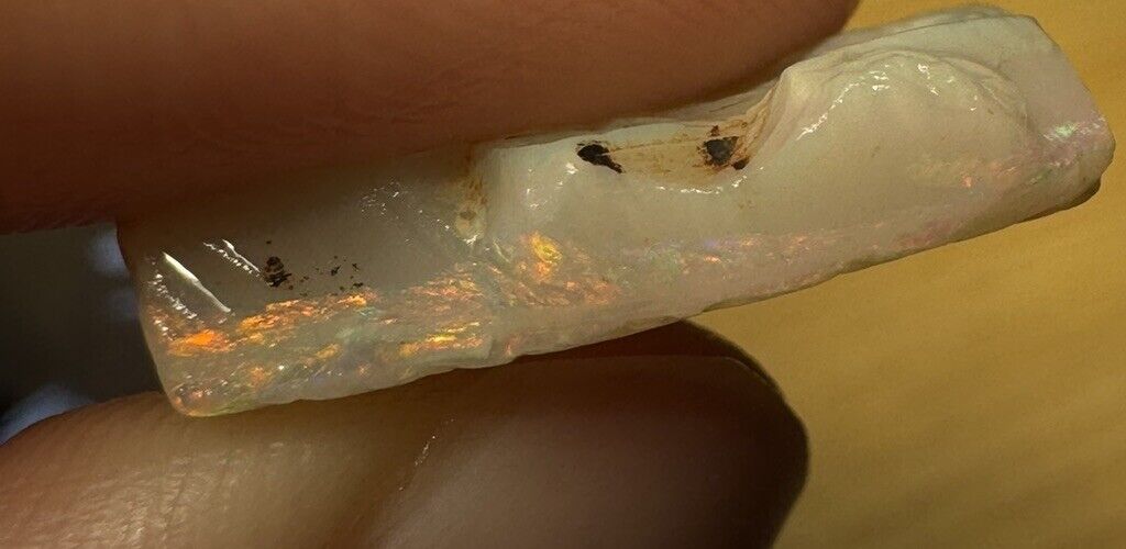 10.2 Carats Solid Rough Coober Pedy Opal Piece with Beautiful Colour B1