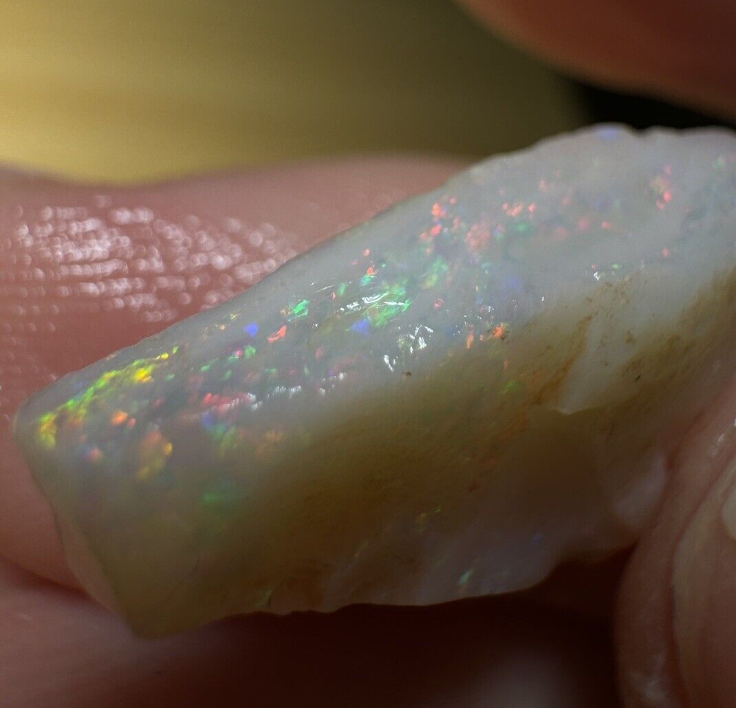 6.3 Carats Solid Rough Coober Pedy Opal Piece with Beautiful Colour C1