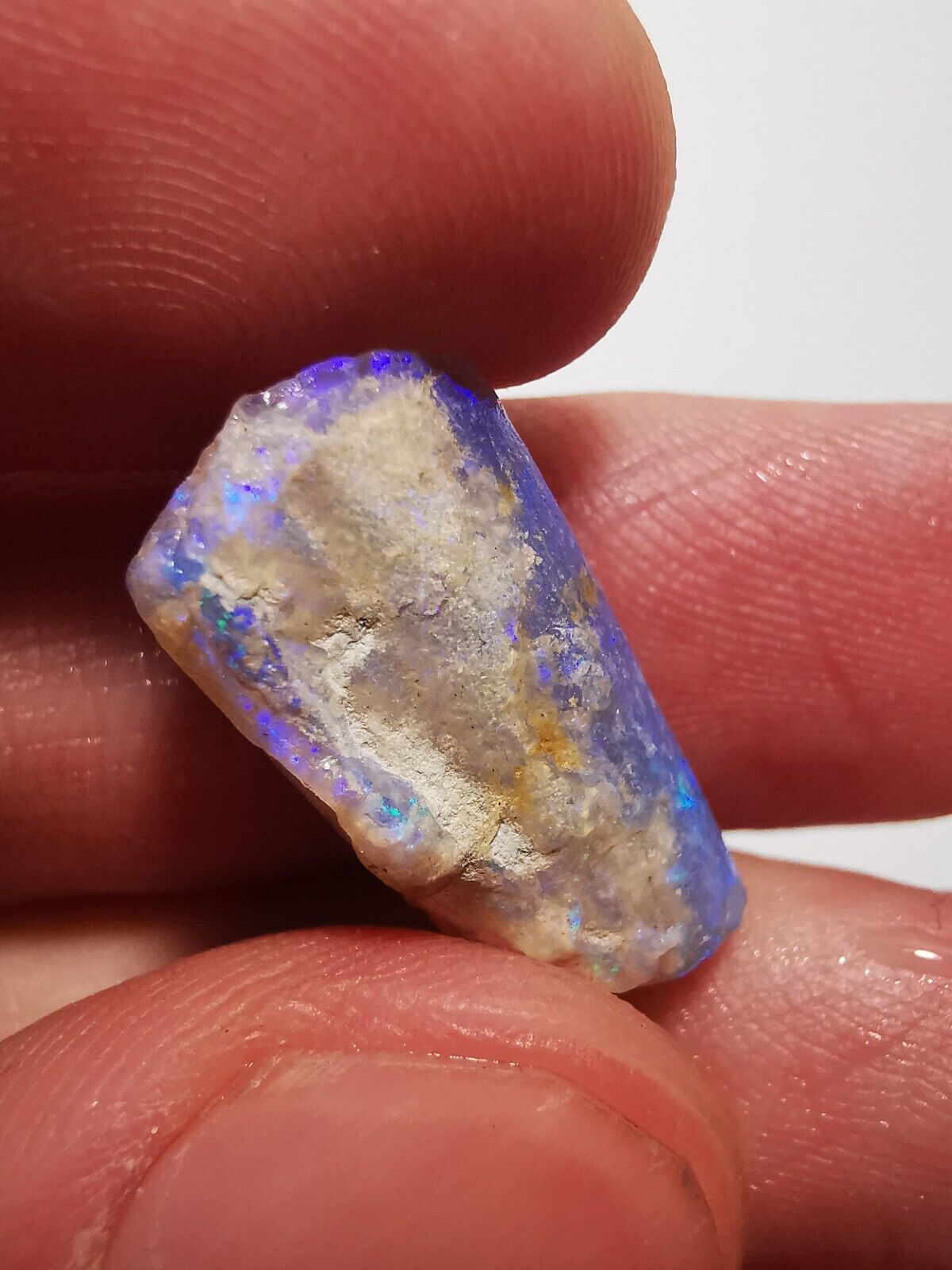 Coober Pedy Opal rough pipe 11.6ct with Beautiful Colour B1