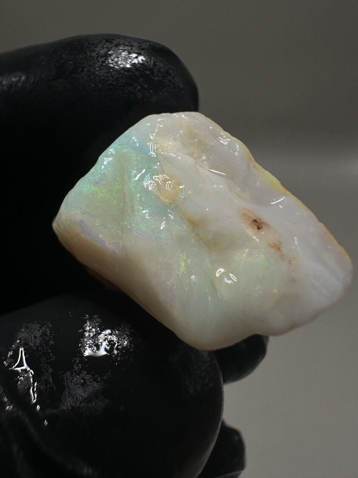 43.6 Carats Solid Rough Coober Pedy Crystal Opal Chunk with Beautiful Colour