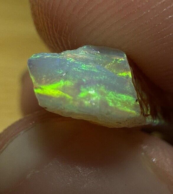 6.4 Carats Solid Rough Coober Pedy Opal Piece with Beautiful Colour C1