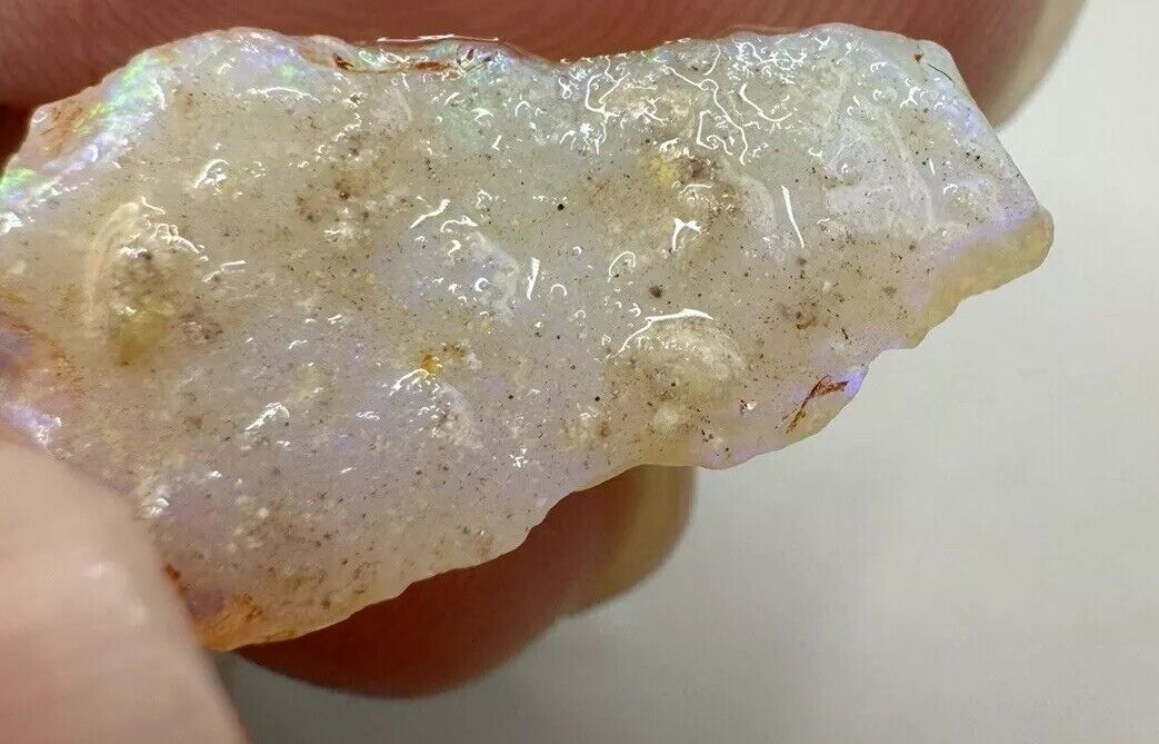 4.4 Carats Solid Rough Coober Pedy Opal Piece with Beautiful Colour