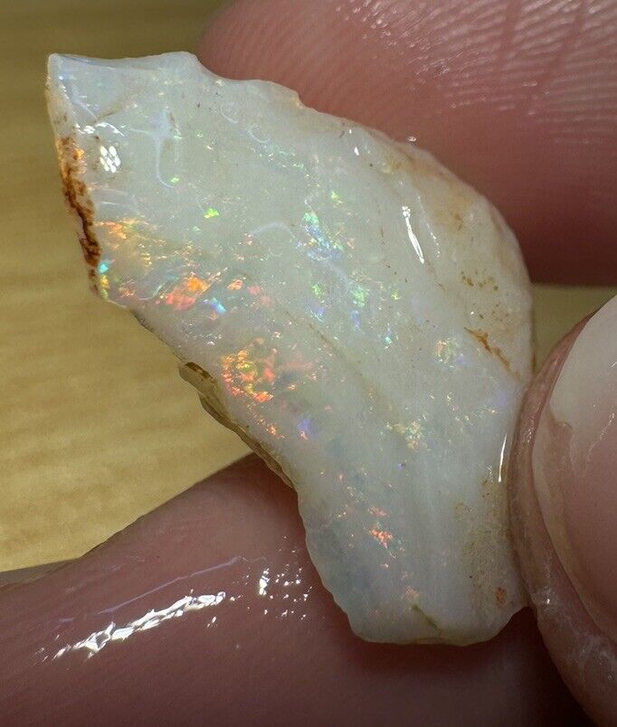 6.7 Carats Solid Rough Coober Pedy Opal Piece with Beautiful Colour C1