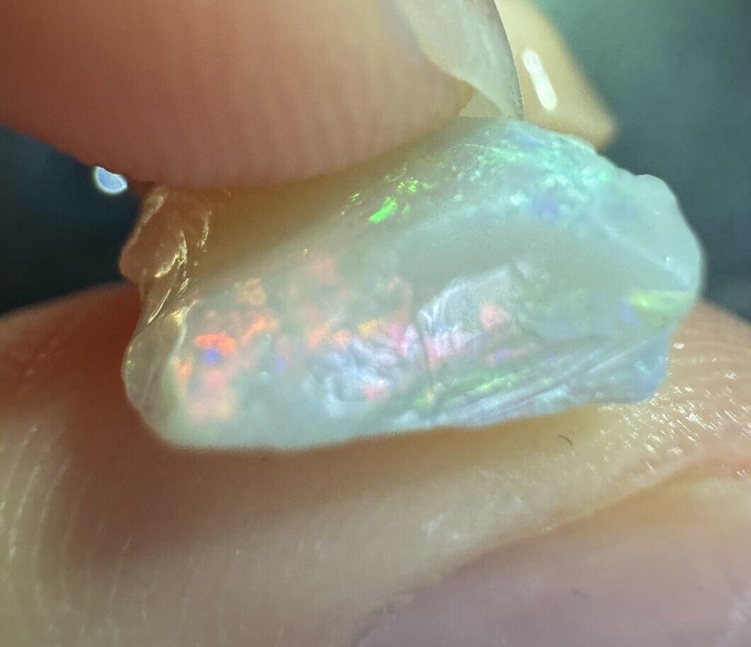 3.7 Carats Solid Rough Coober Pedy Opal Piece with Beautiful Colour