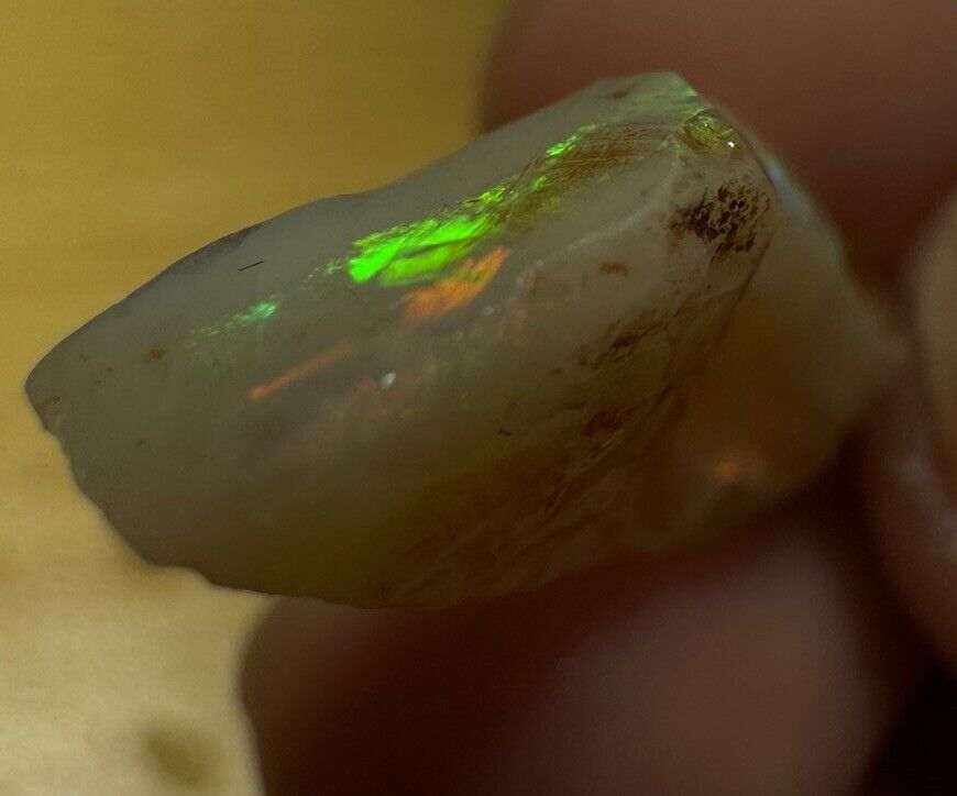 5.7 Carats Solid Rough Coober Pedy Opal Piece with Beautiful Colour C1