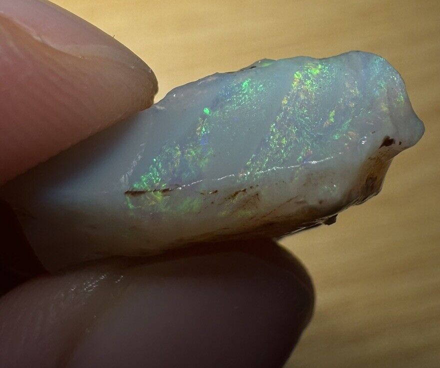 10 Carats Solid Rough Coober Pedy Opal Piece with Beautiful Colour B1