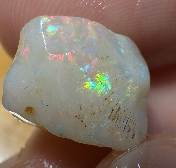 7.8 Carats Solid Rough Coober Pedy Opal Piece with Beautiful Colour B1 shell